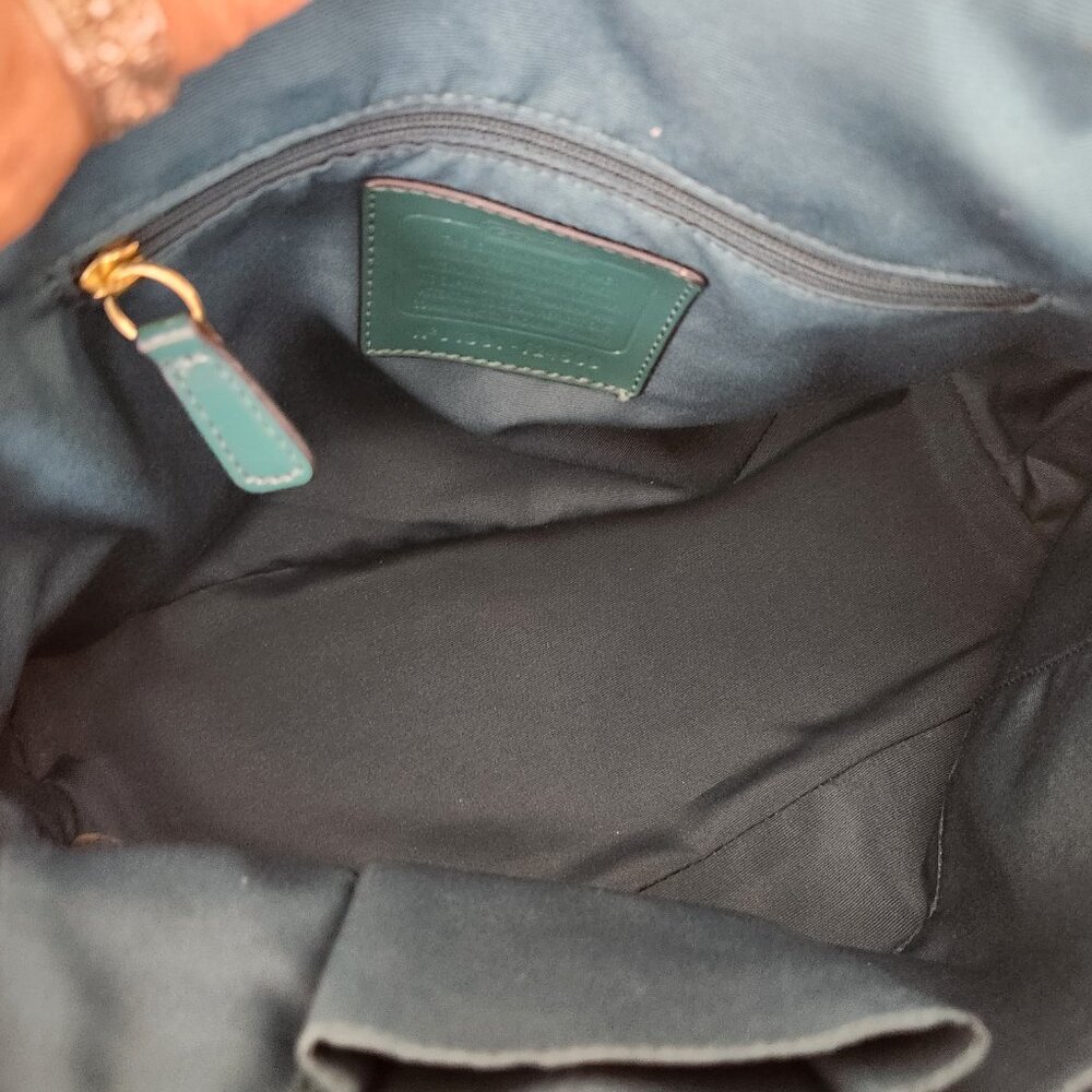 Coach Peyton Signature Cora Domed Shoulder Bag Satchel - Picture 14 of 15